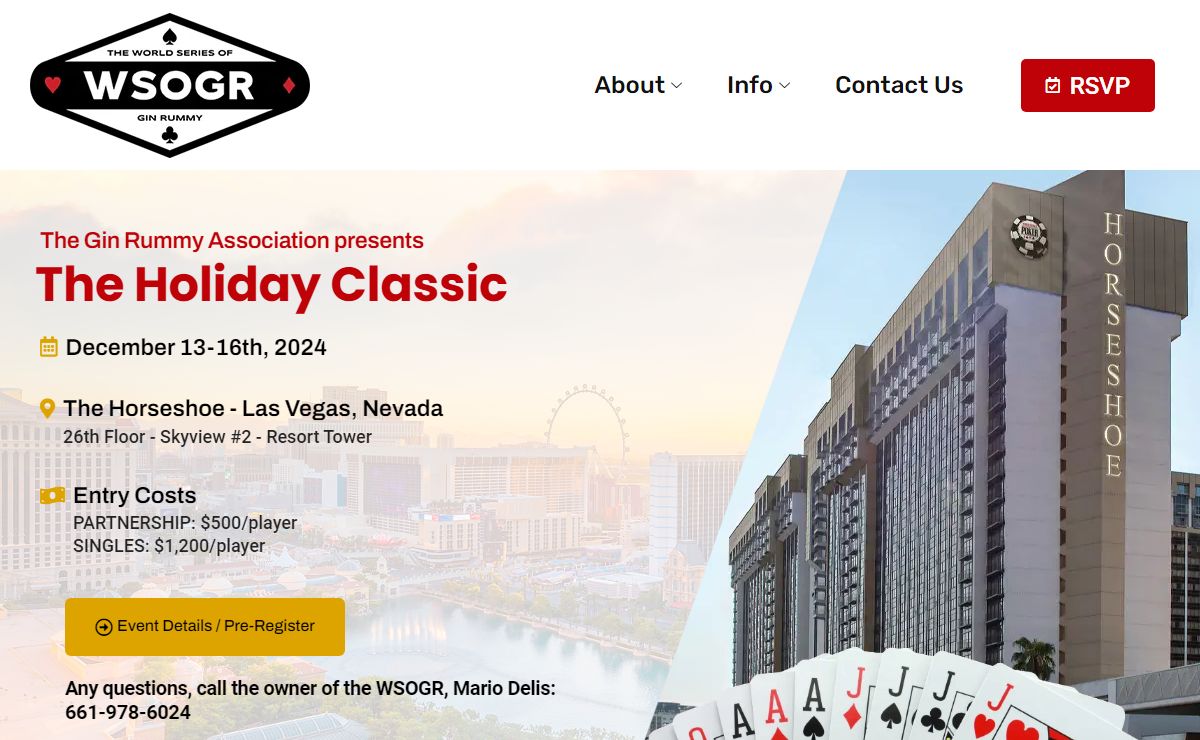 The World Series of Gin Rummy – Official Website of The World Series of Gin Rummy™