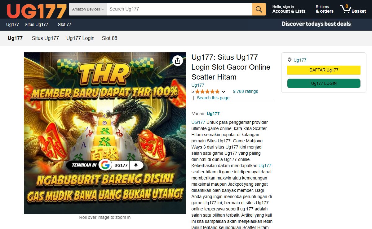 Ug177: Situs Ug177 Login Slot Gacor Online Scatter Hitam