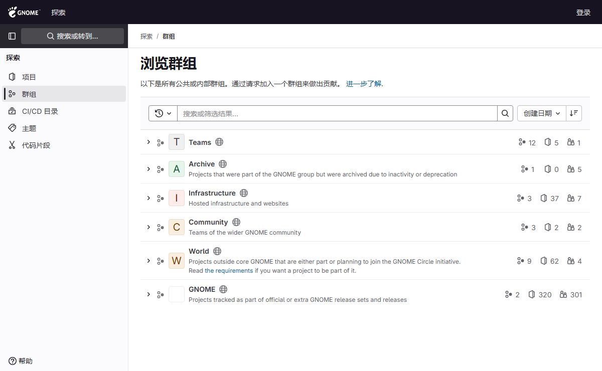 浏览群组 · GitLab