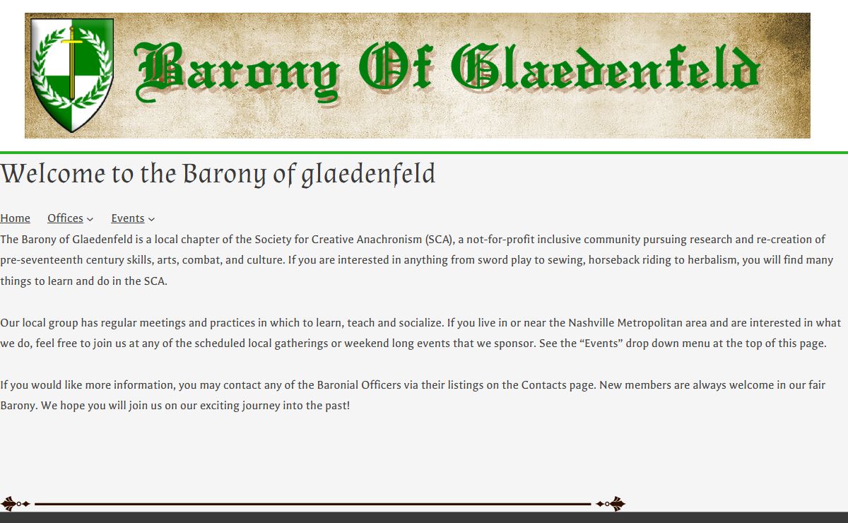 Glaedenfeld – Barony of Glaedenfeld