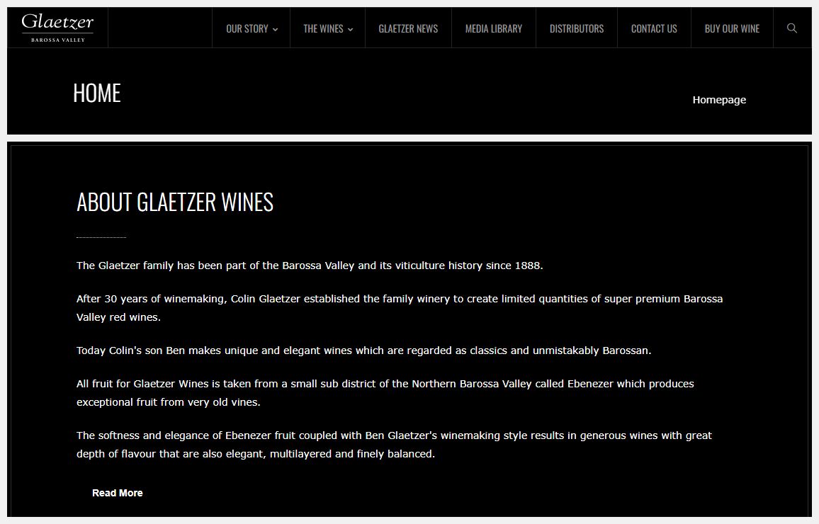 Home - Glaetzer Wines