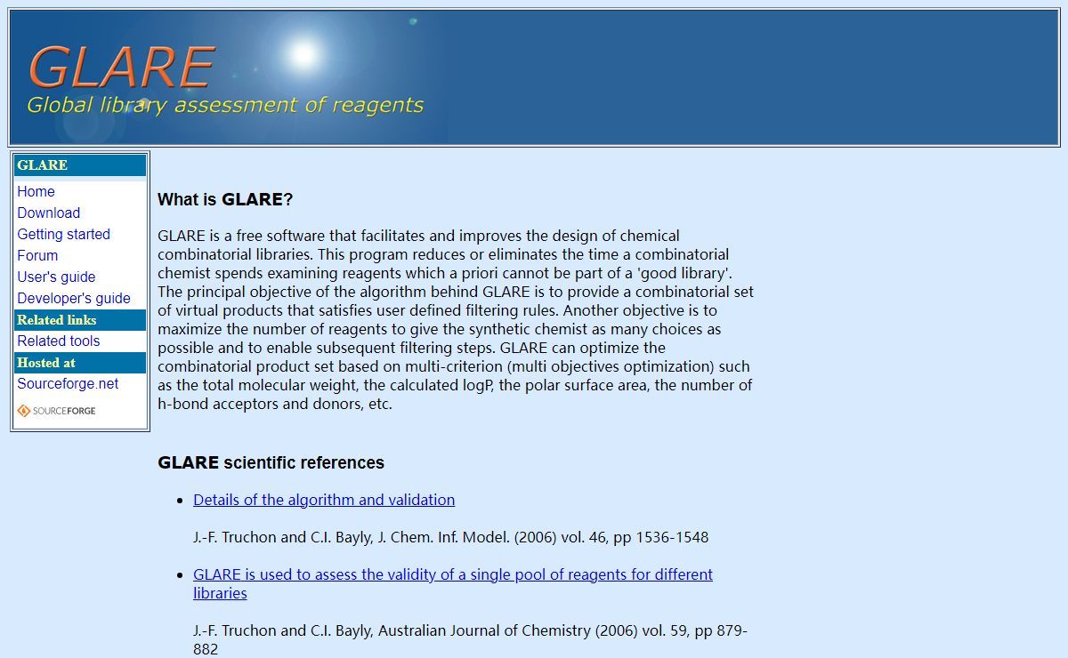 GLARE for combinatorial library design