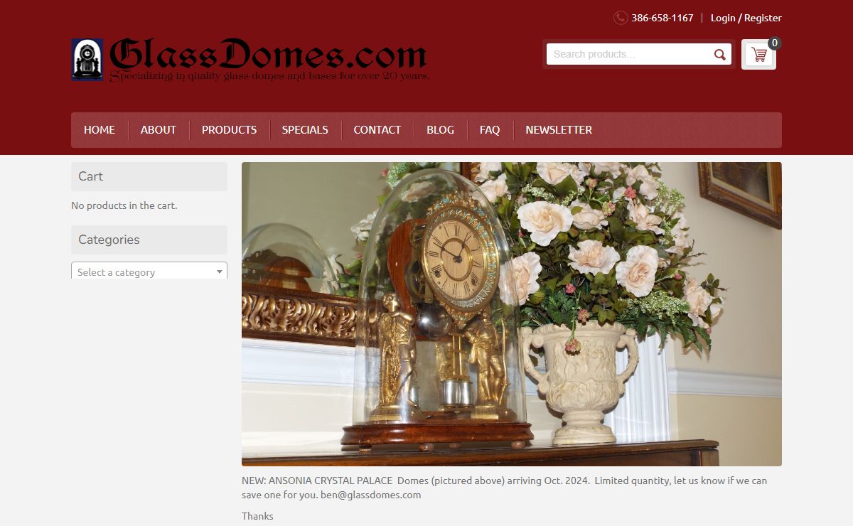 Welcome to Glass Domes - Antique Glass Domes