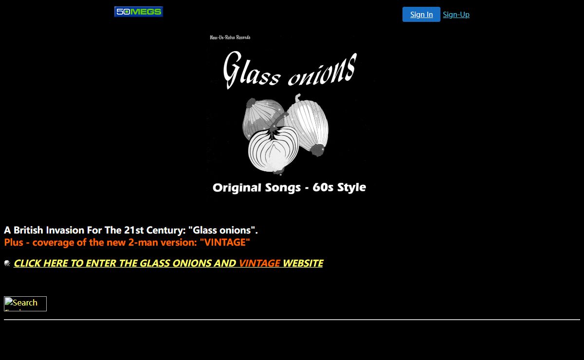 Glass onions - original songs - 60s style