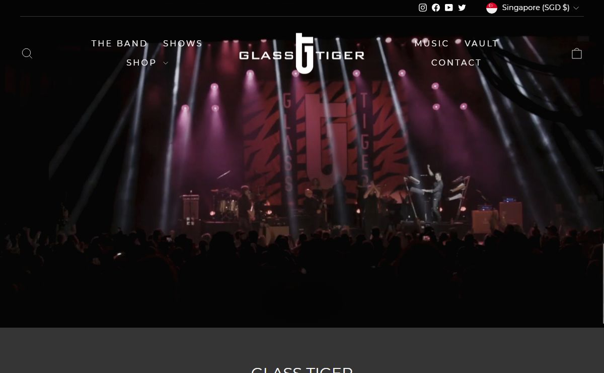 Glass Tiger Official Website