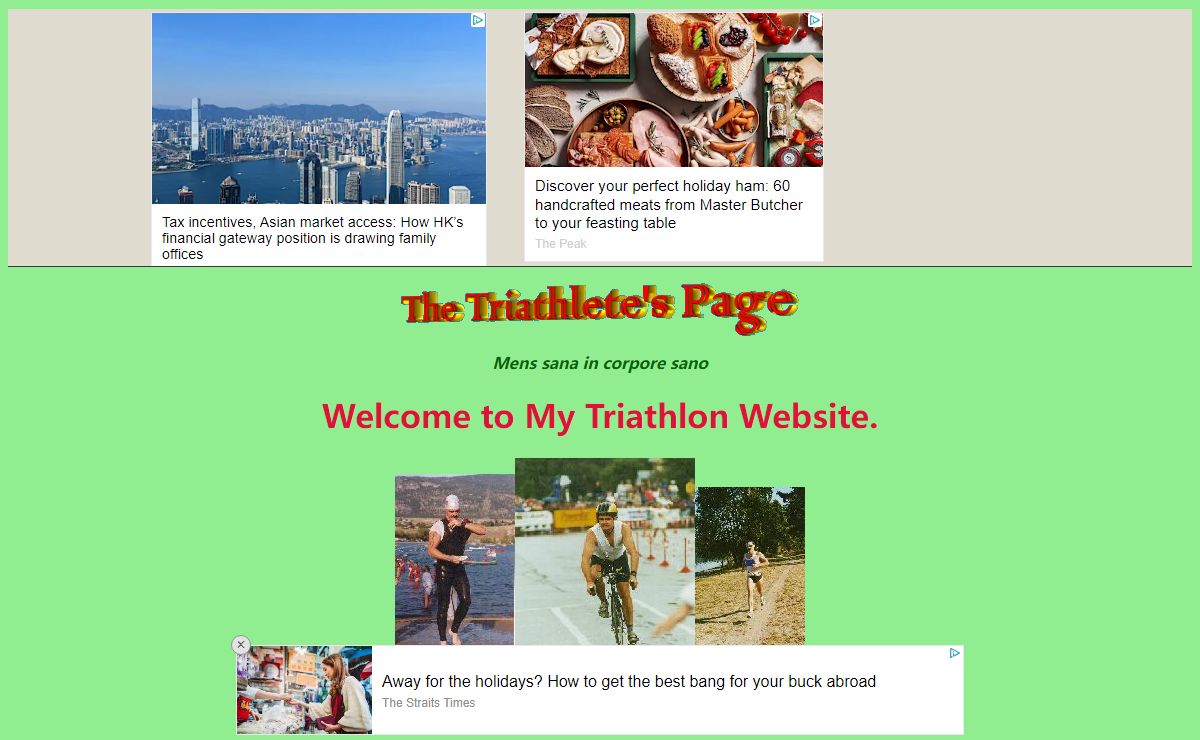 Glen's Triatlete's Page