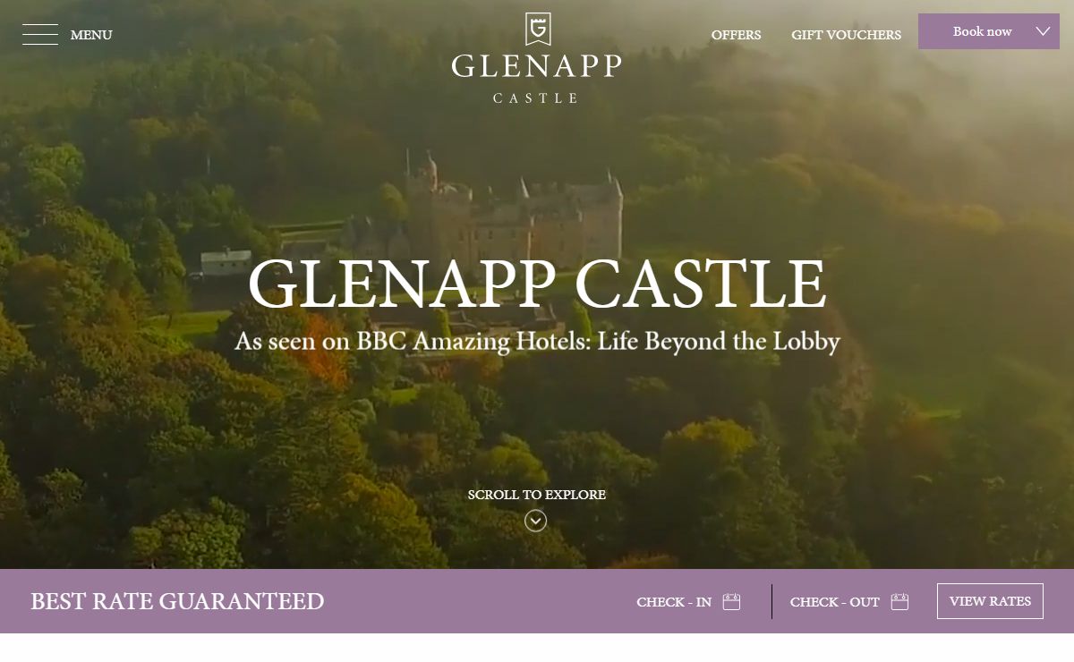 Luxury 5 Star Hotel Ayrshire, Scotland | Glenapp Castle