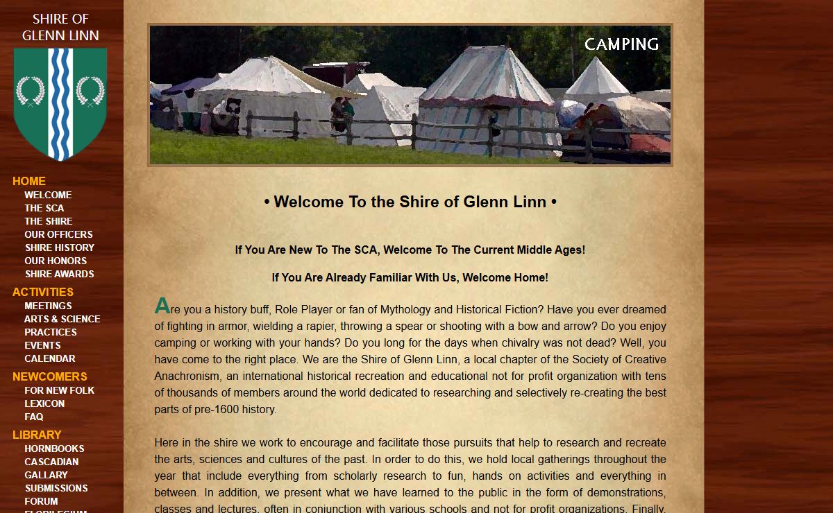 Welcome - Shire of Glenn Linn - glennlinn.eastkingdom.org