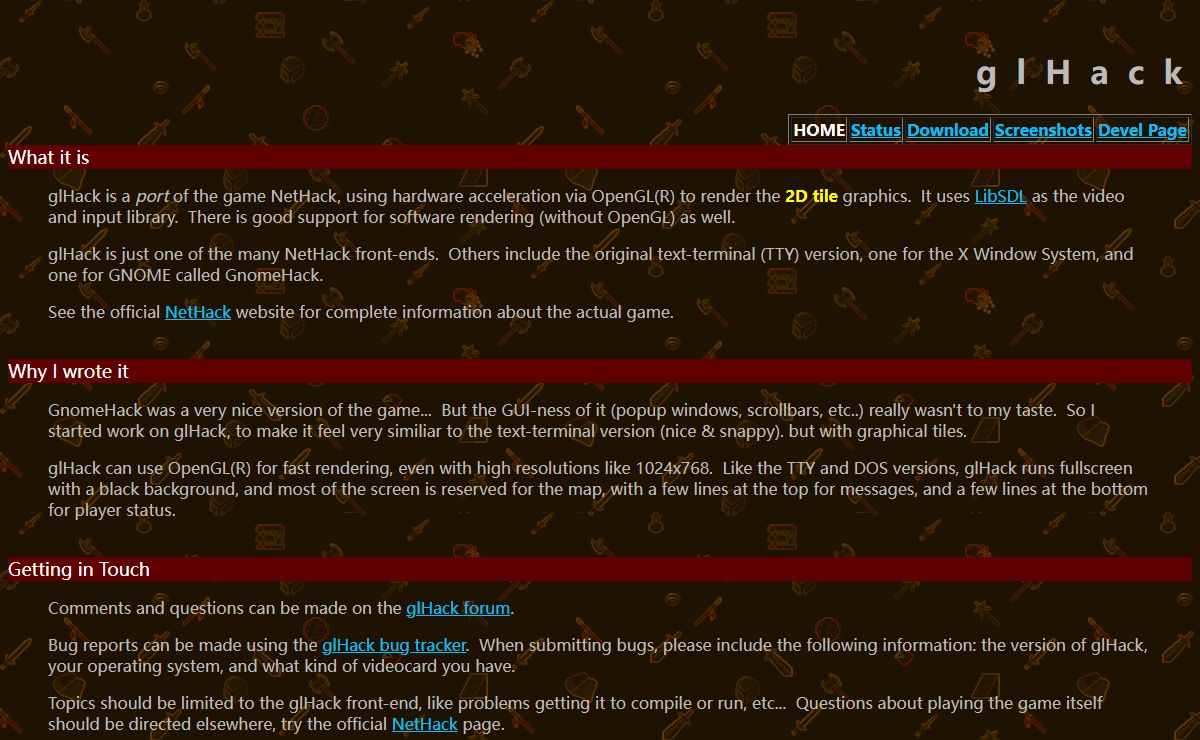 glHack Home Page