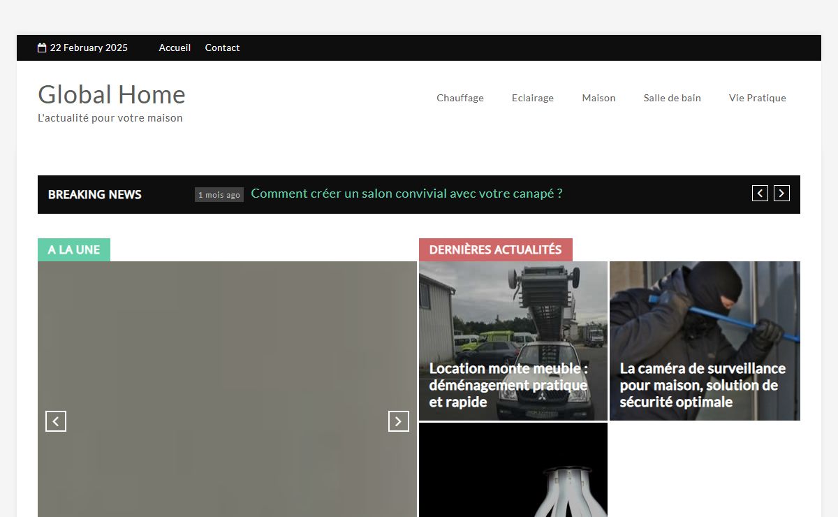 Global Home – L'actualité pour votre maison