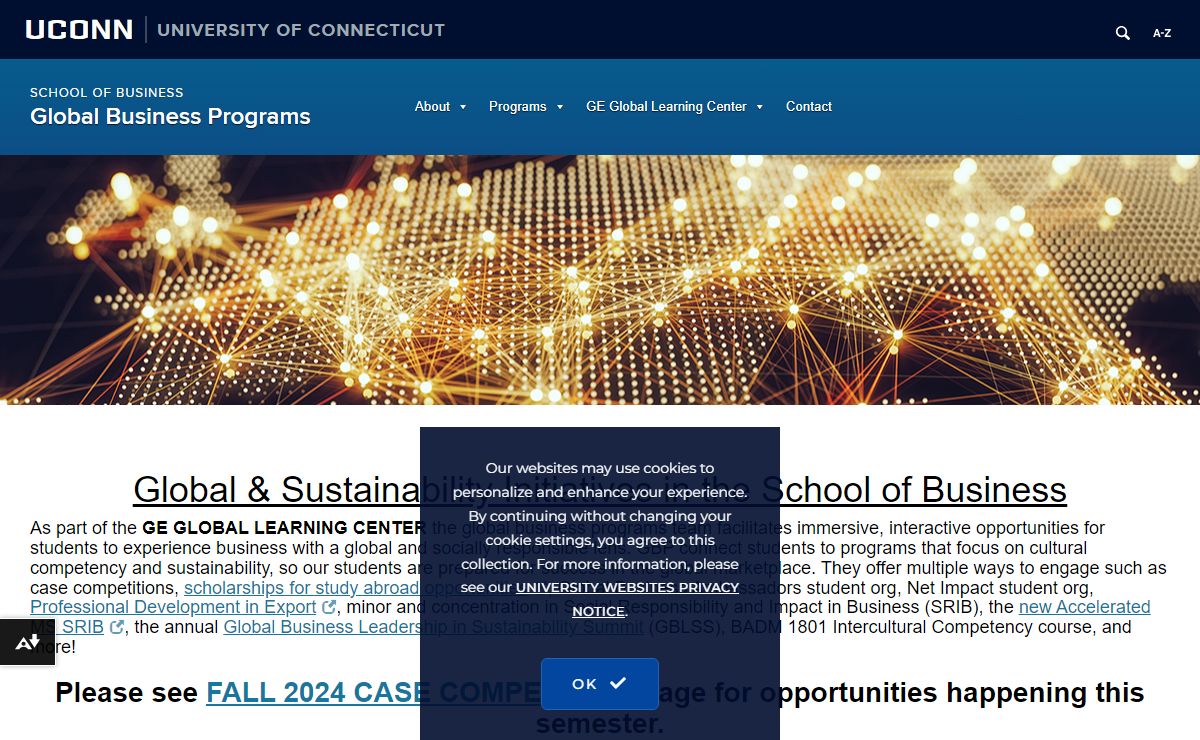 UConn Global Business Programs | School of Business