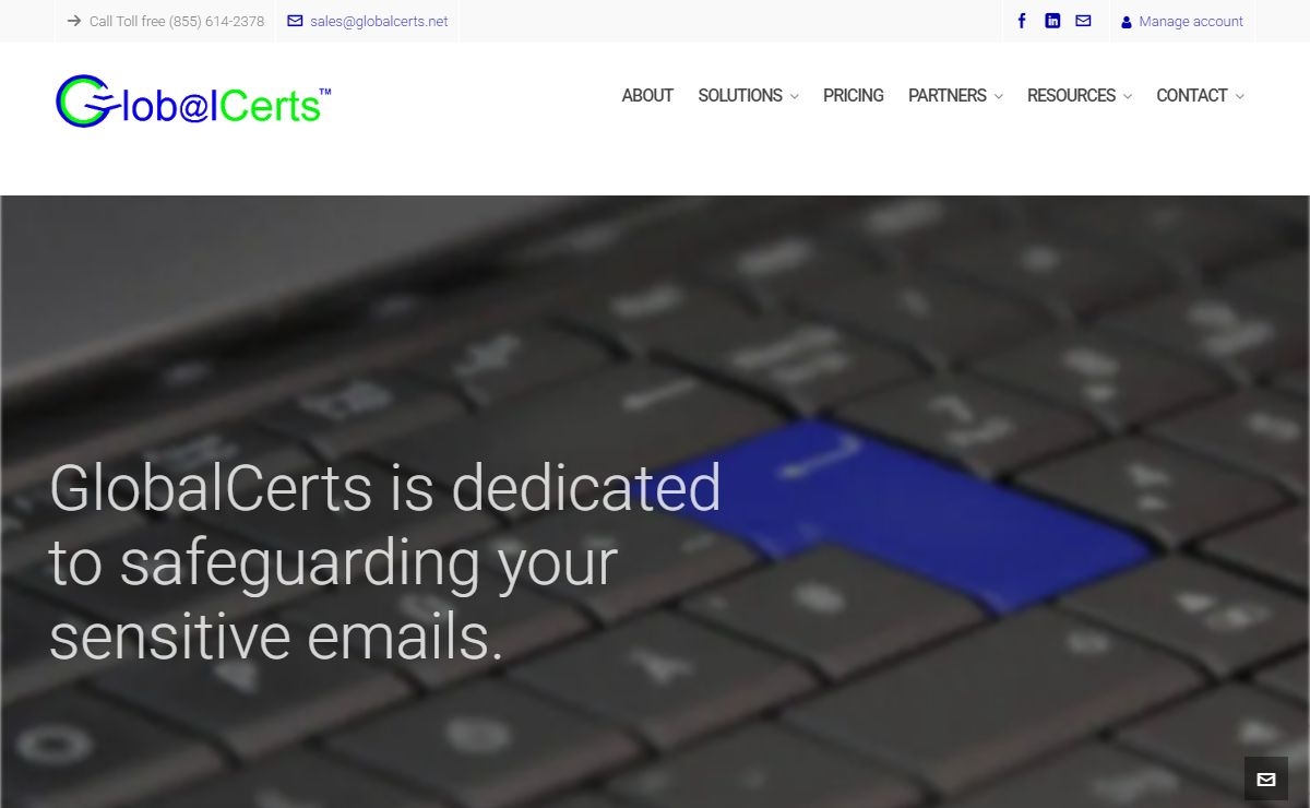 GlobalCerts Secure Email