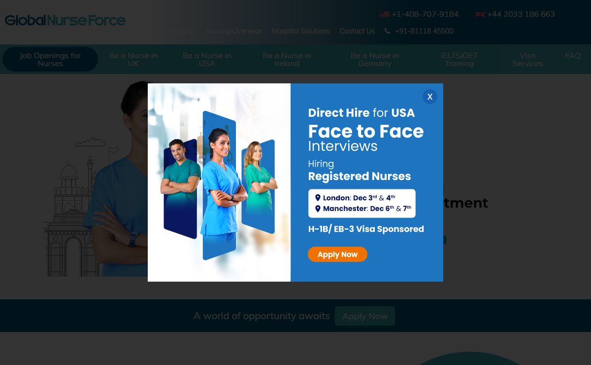 Global Nurse Force: Bringing Nurses and Hospitals Together Worldwide