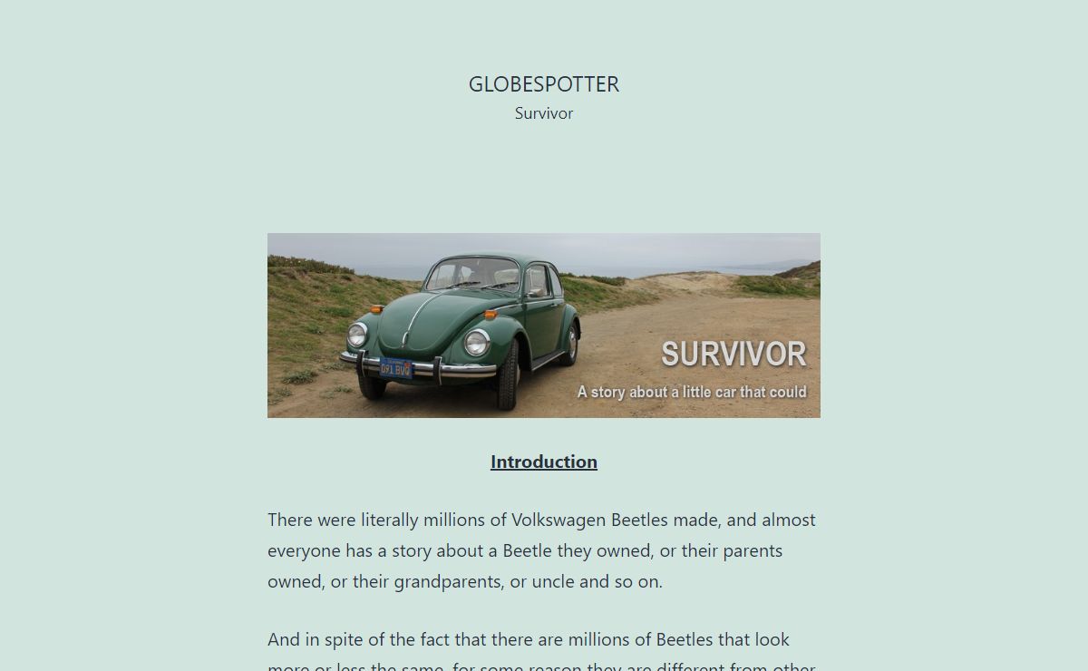 Globespotter – Survivor