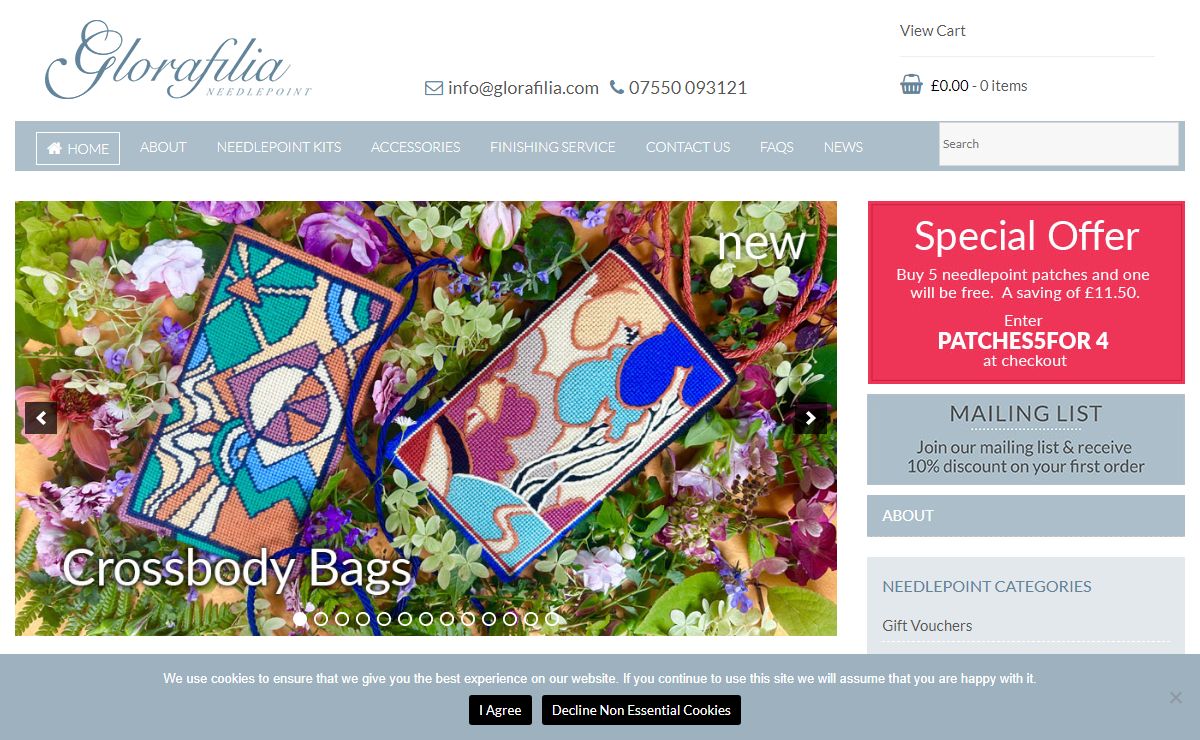 Glorafilia Needlepoint Kits | Official Website | Buy OnlineGlorafilia Needlepoint | Beautiful and innovative needlepoint kits