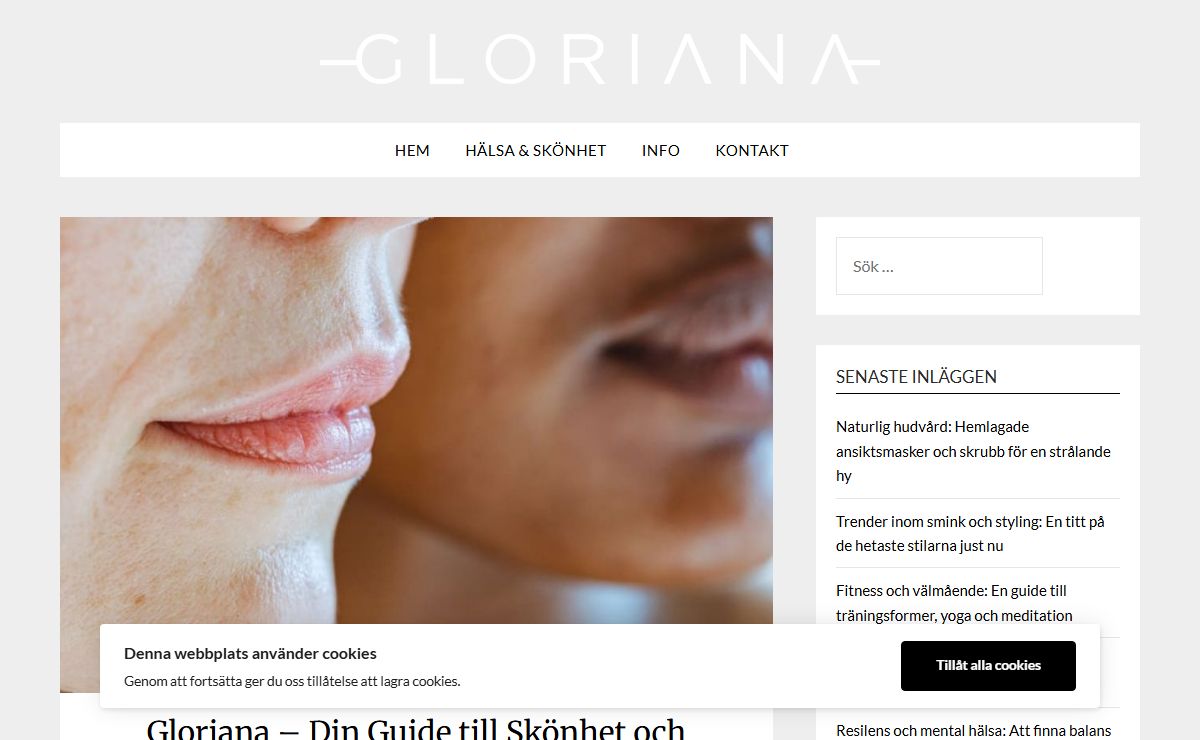 Gloriana – Allt om hälsa och skönhet