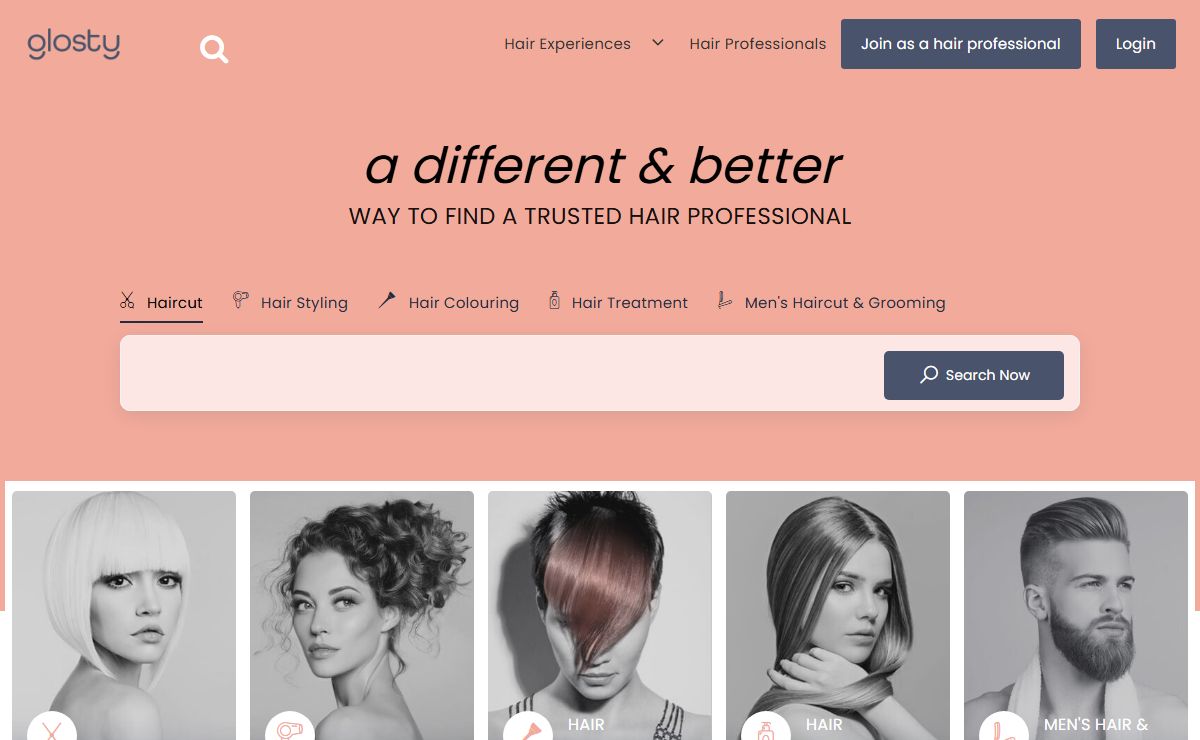 Glosty - Your Next Hairstyle Just a Click Away!