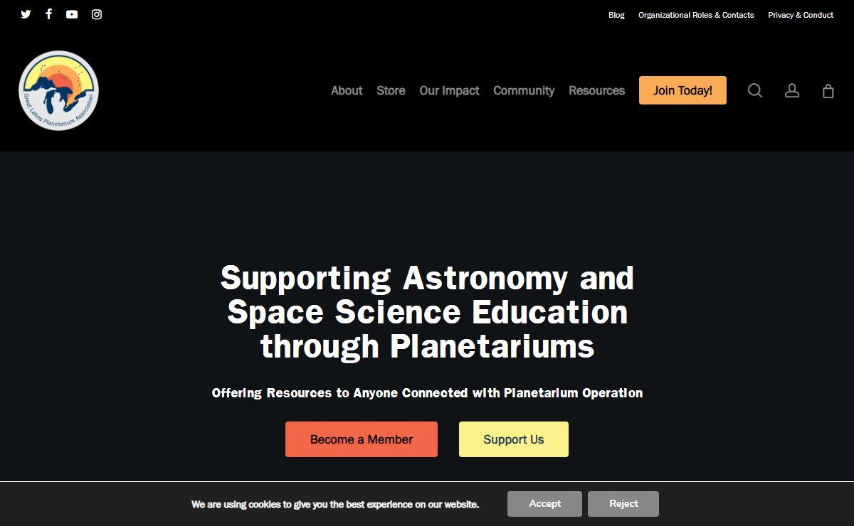 Great Lakes Planetarium Association – Support astronomy and space science education through planetariums