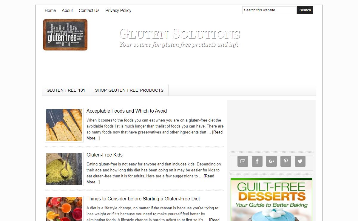Gluten Solutions — Your source for gluten free products and info