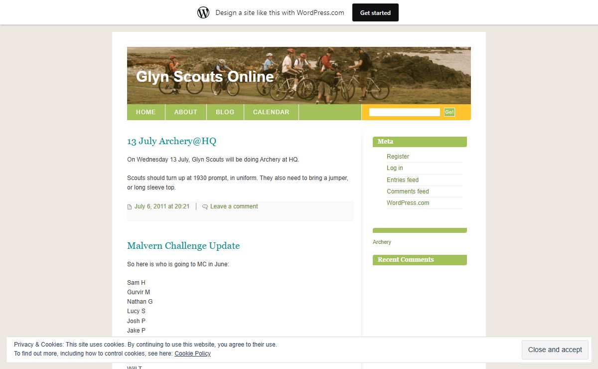 Glyn Scouts Online | The website of First Shirley Glyn Scout Troop