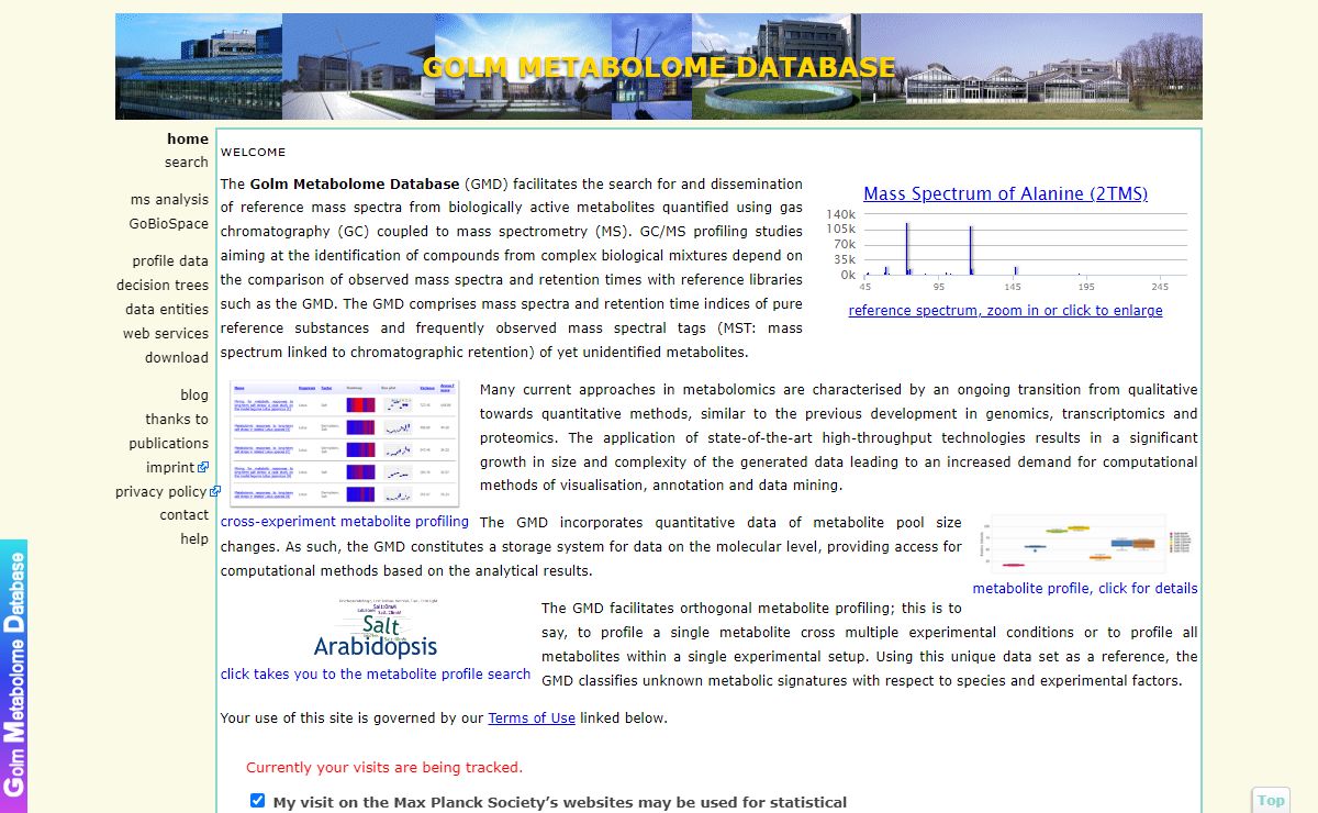 GMD - the Golm Metabolome Database