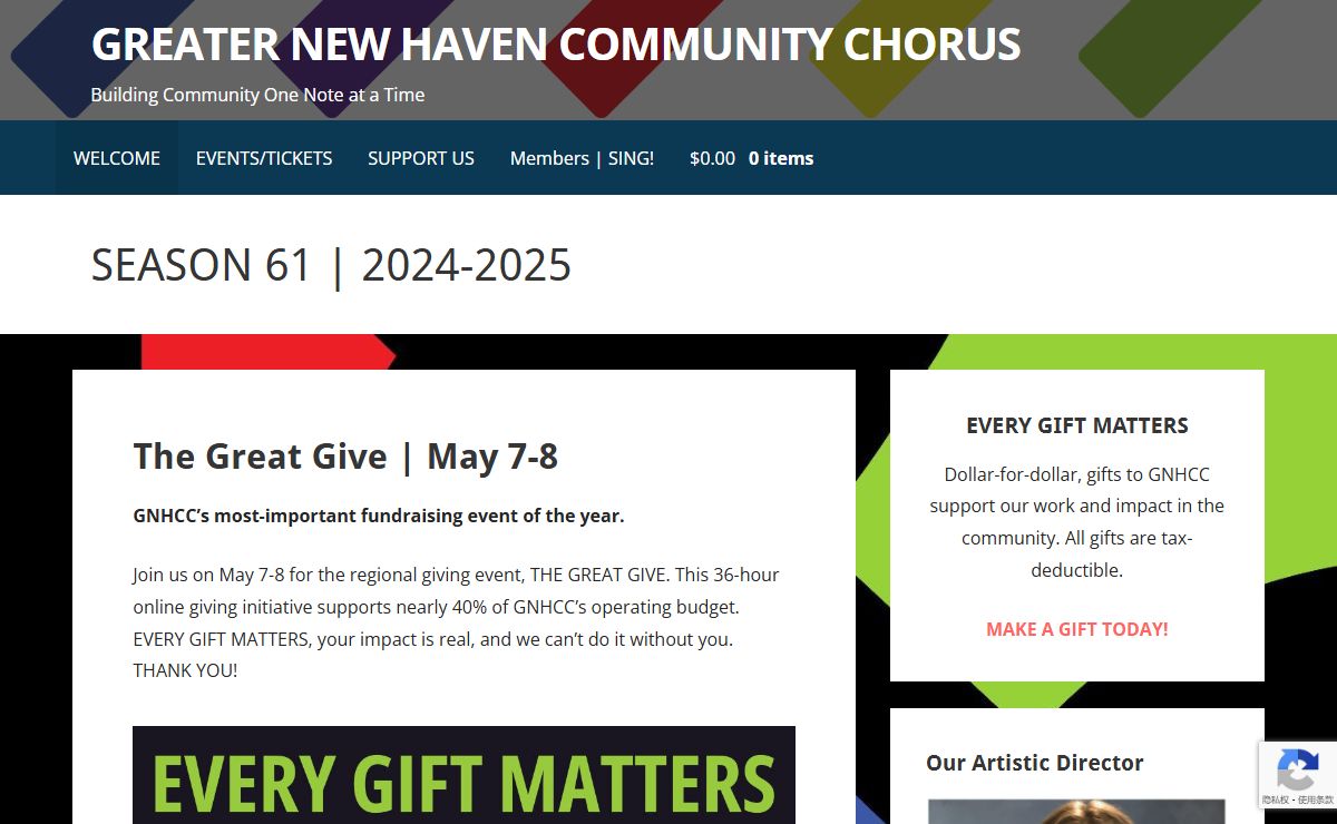 SEASON 61 | 2024-2025 ⋆ GREATER NEW HAVEN COMMUNITY CHORUS