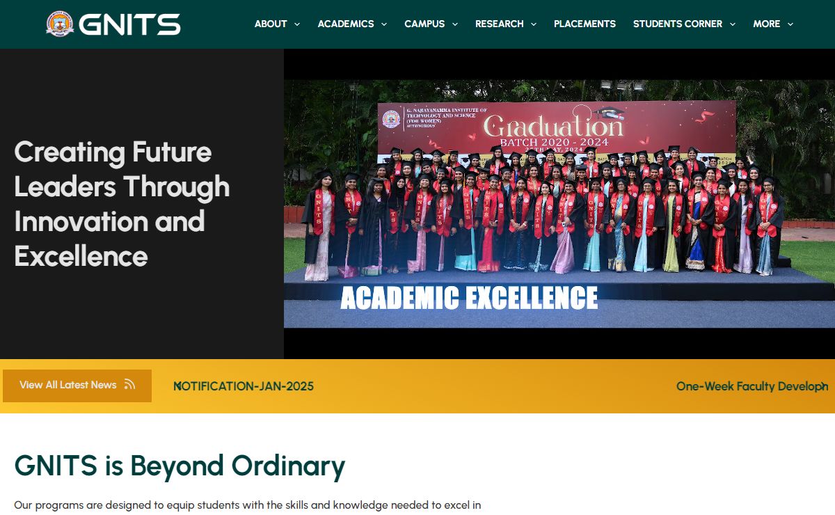G. Narayanamma Institute of Technology and Sciences - GNITS