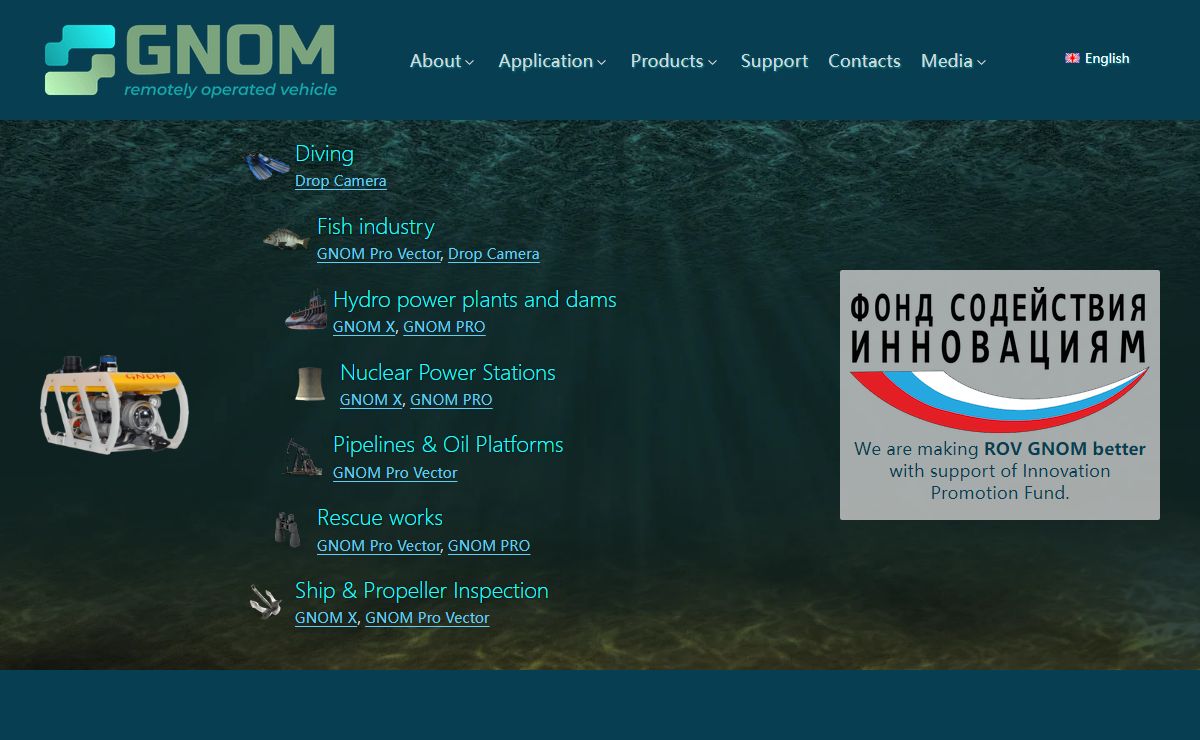 GNOM — Underwater Remotely Operated Vehicle