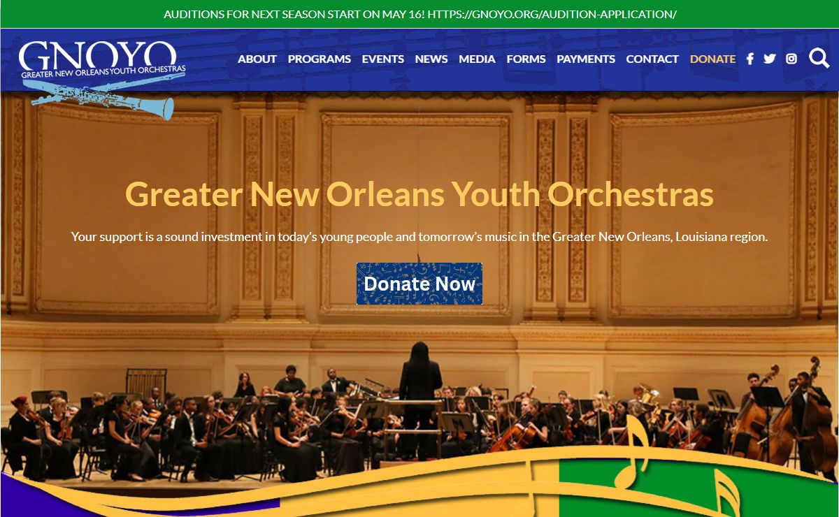 Greater New Orleans Youth Orchestras