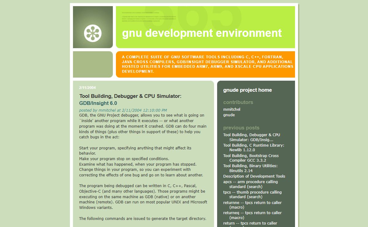 GNU Development Environment