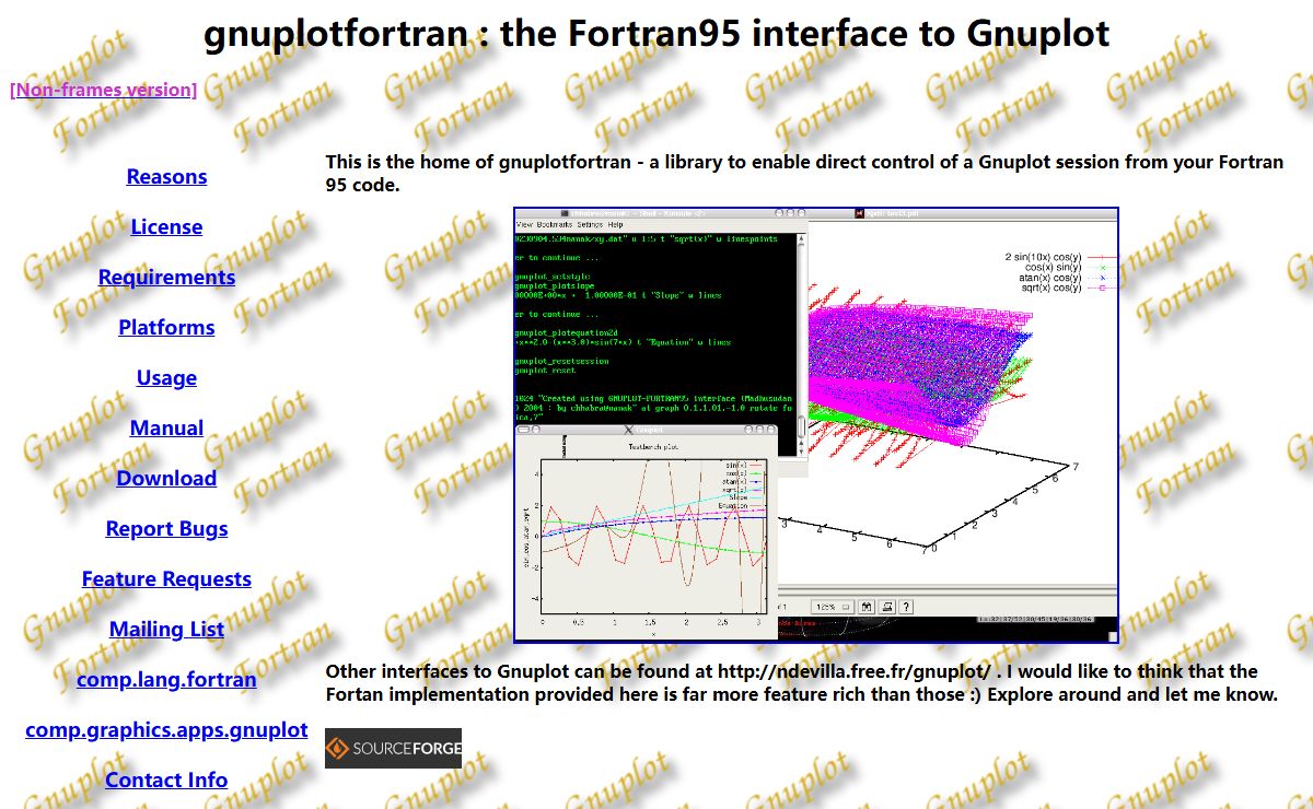gnuplotfortran - the Fortran 95 interface to gnuplot