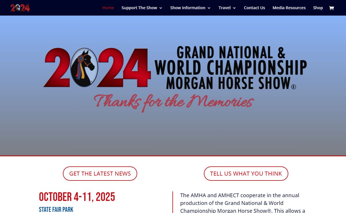 Grand National & World Championship Morgan Horse Show | A Tradition of Excellence