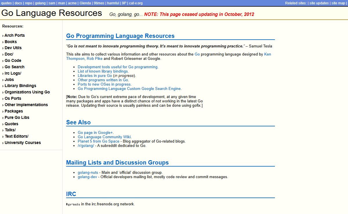 Go Programming Language Resources