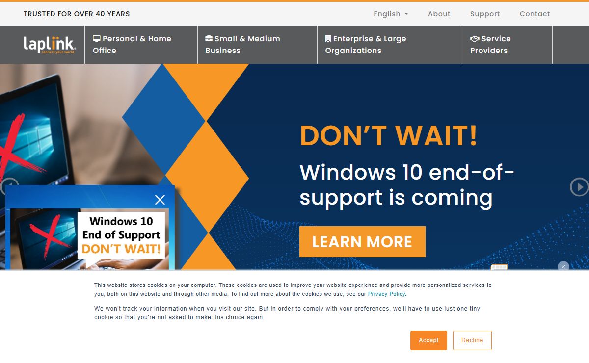 Laplink® Software, Inc. — The global leader in endpoint migration - Trusted for over 40 years