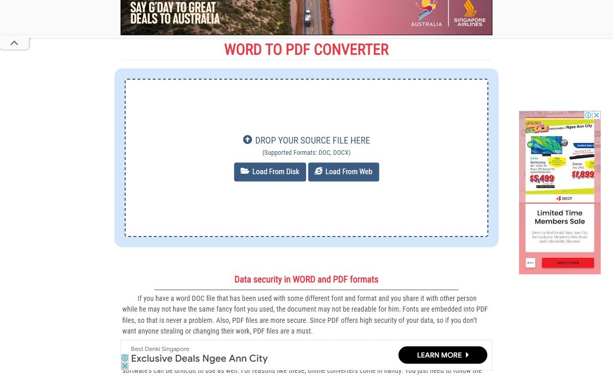 Online DOC to PDF | Convert WORD to PDF