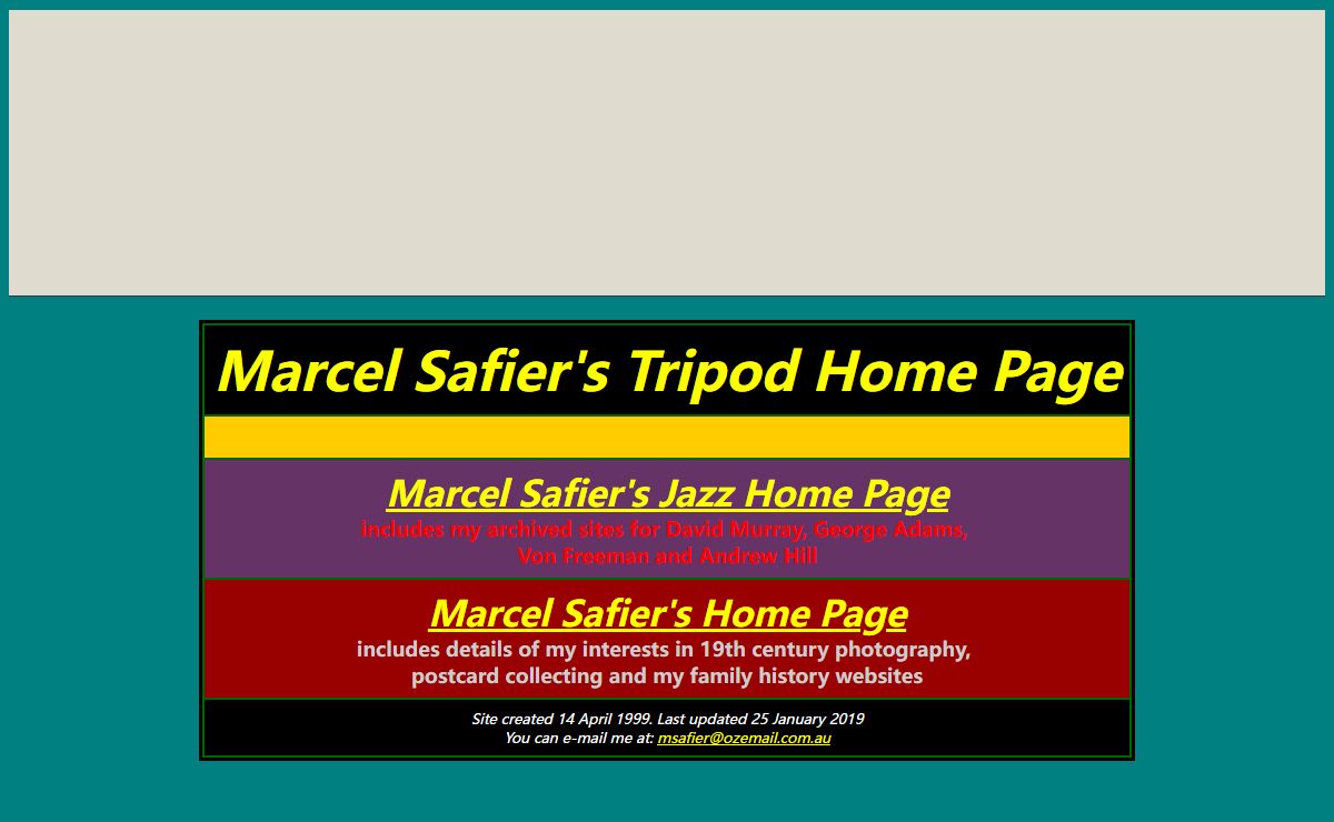 Marcel Safier's Tripod Home Page