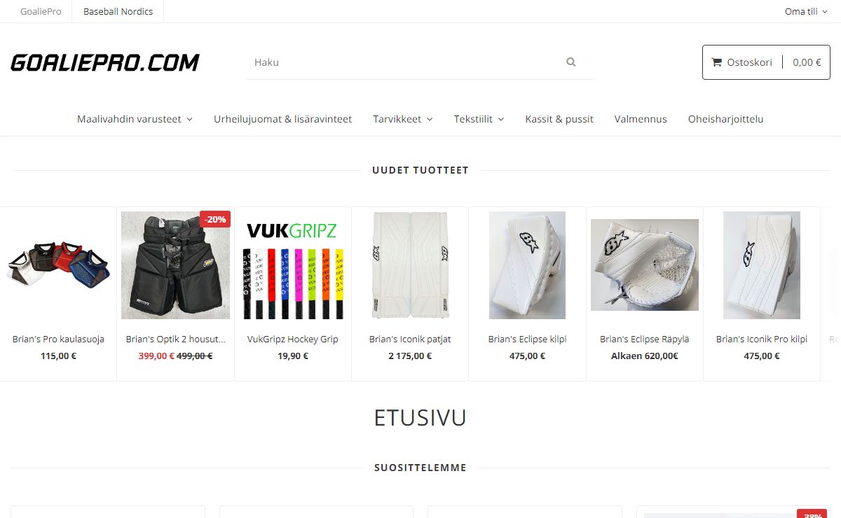 Etusivu | GoaliePro.com