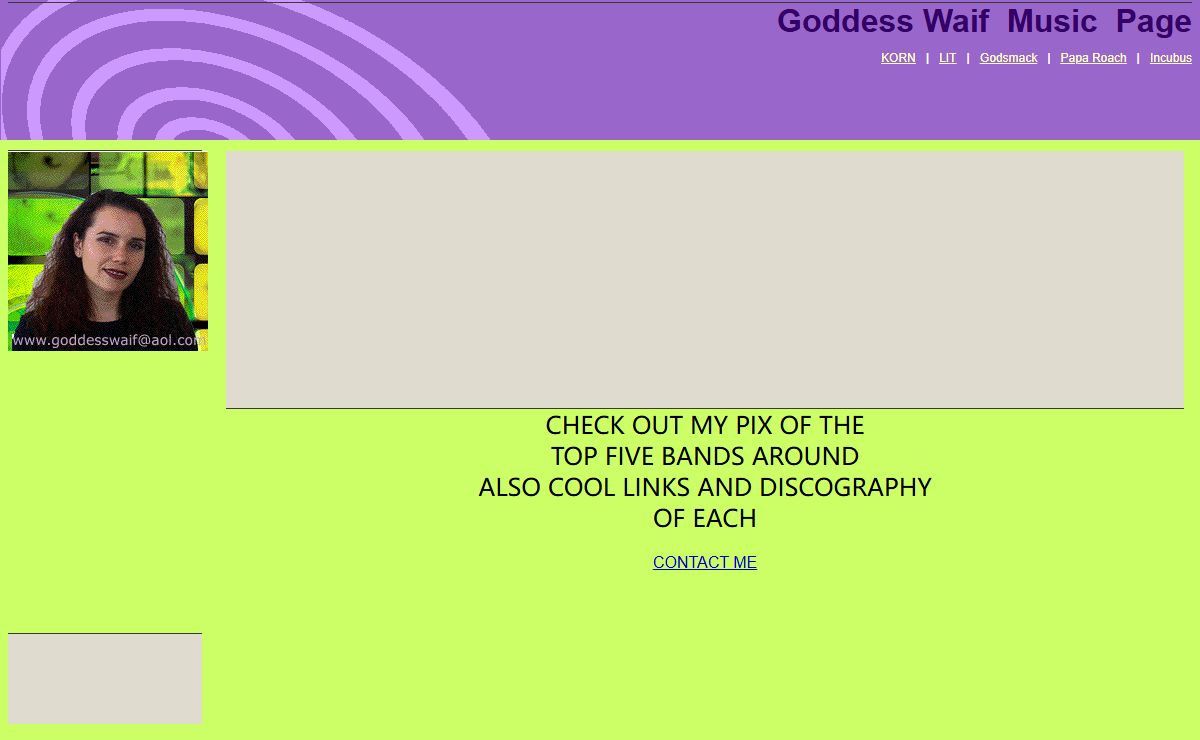 Goddess Waif Music Page
