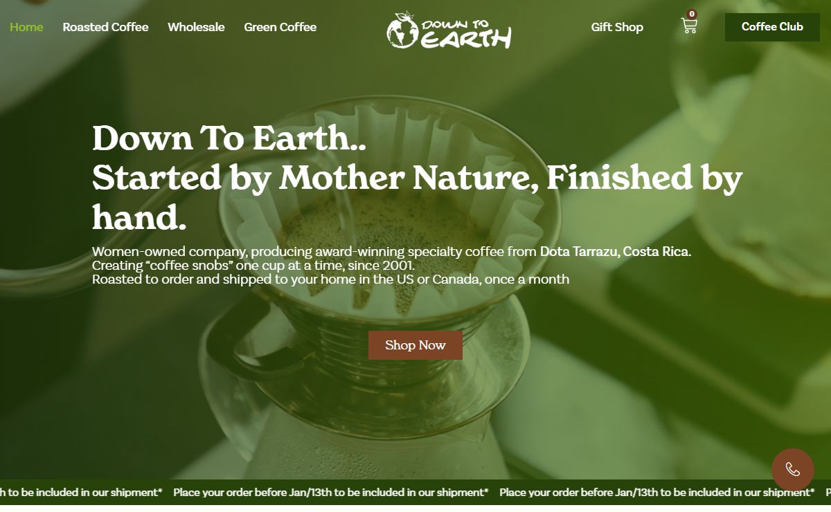 Go Down To Earth Coffee