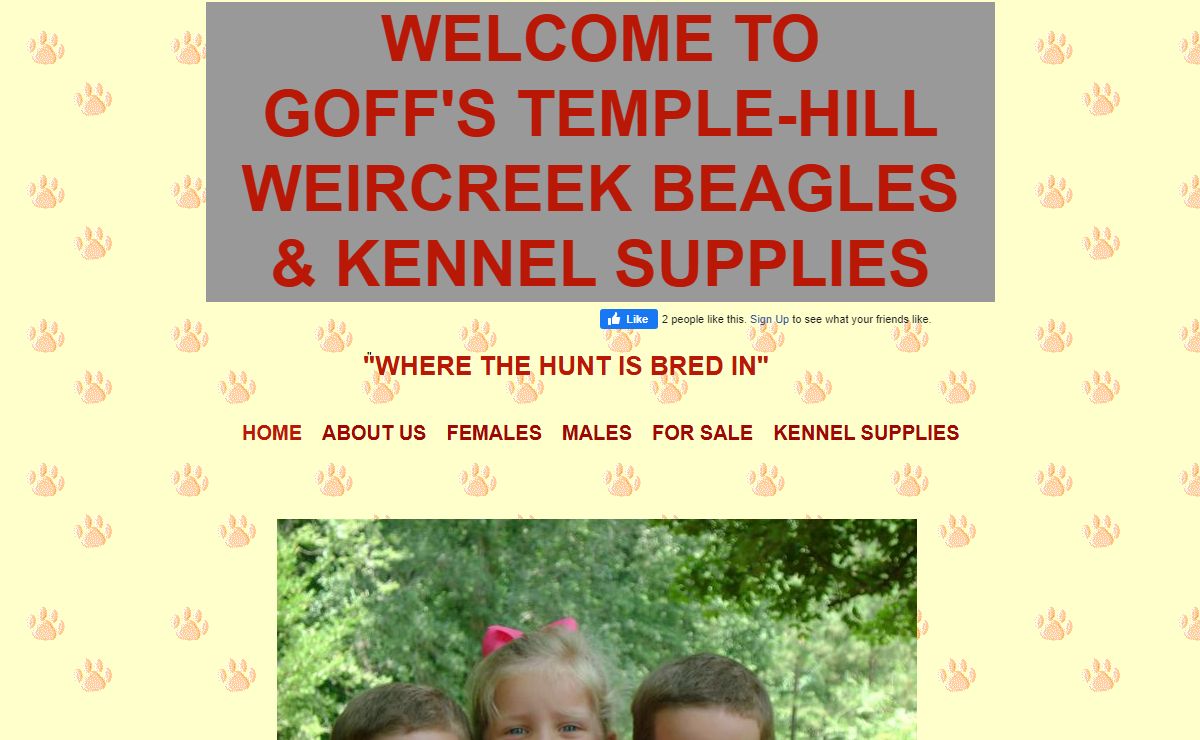 Goff's Temple-Hill Beagles and Kennel Supplies