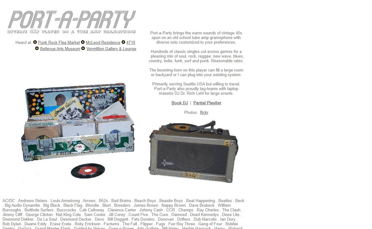 DJ Port-a-Party - Diverse 45s played on an old school tube amp gramophone
