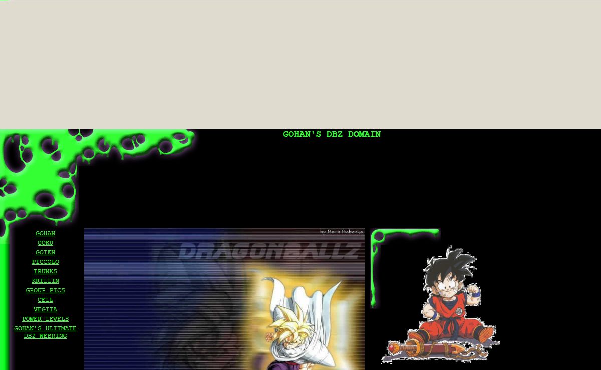 GOHAN'S DBZ DOMAIN