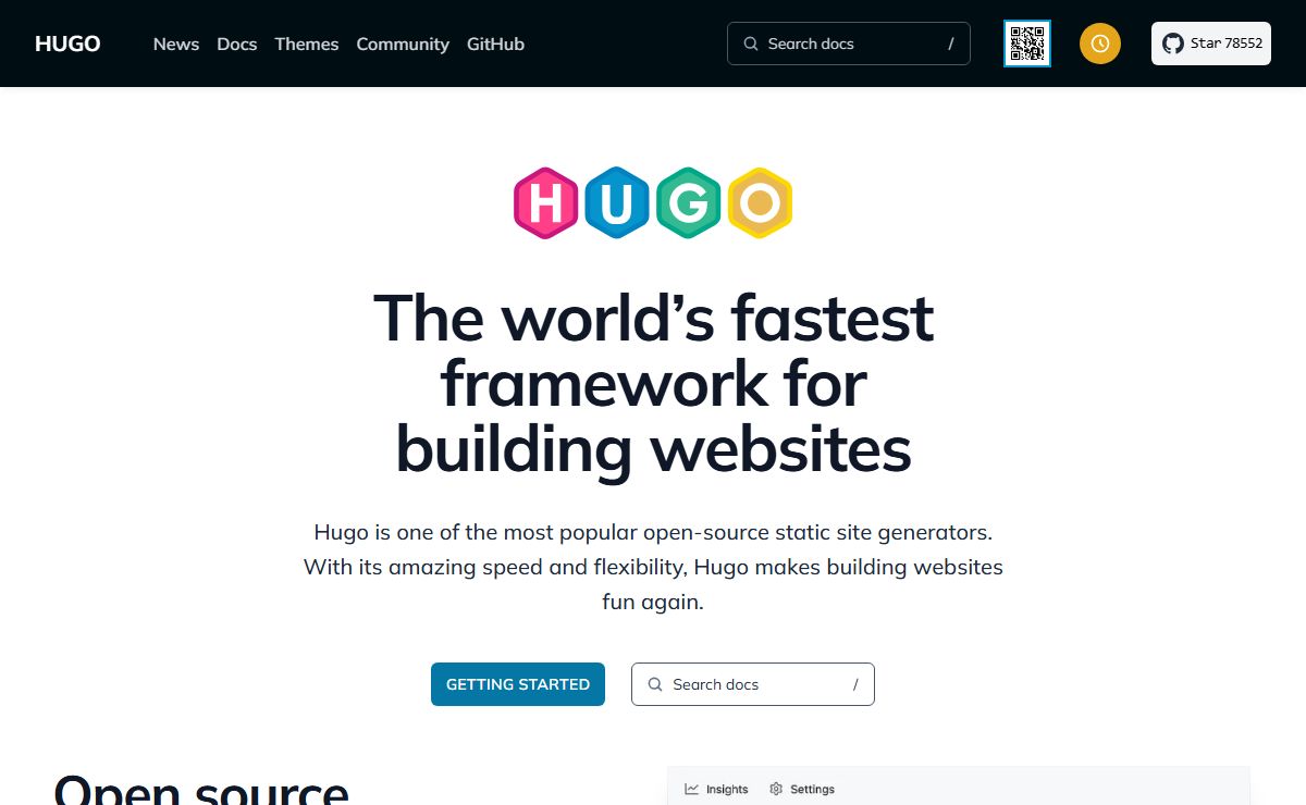 The world's fastest framework for building websites
