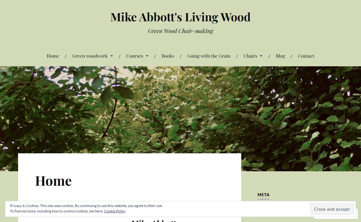 Mike Abbott's Living Wood – Green Wood Chair-making