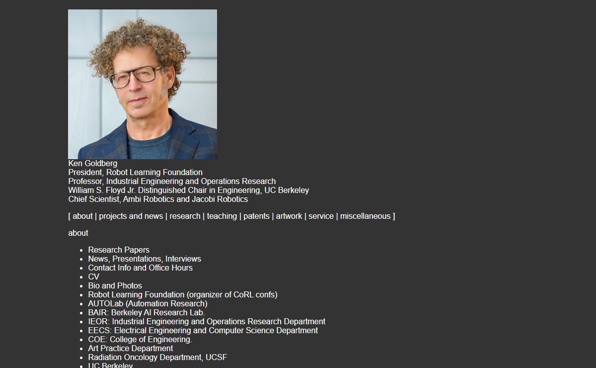 ken goldberg, professor, uc berkeley