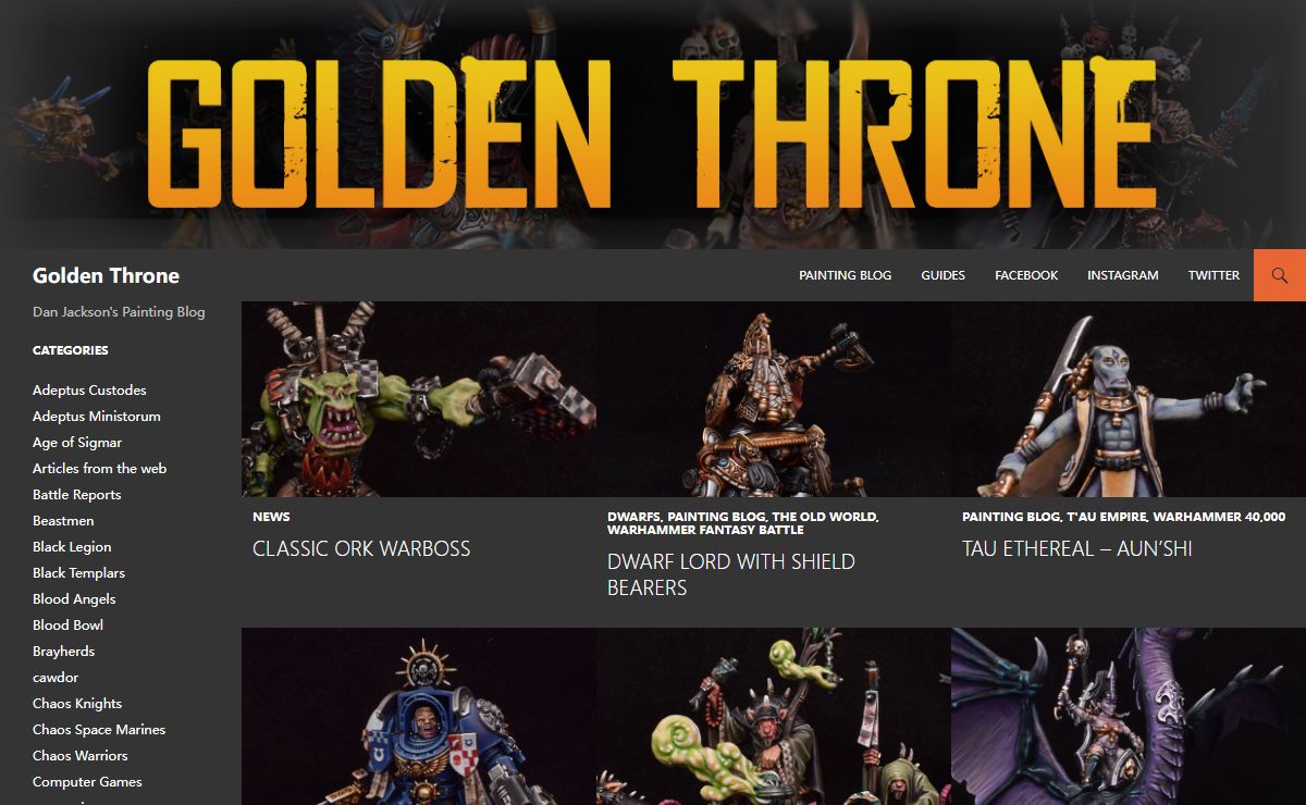 Golden Throne | Dan Jackson's Painting Blog