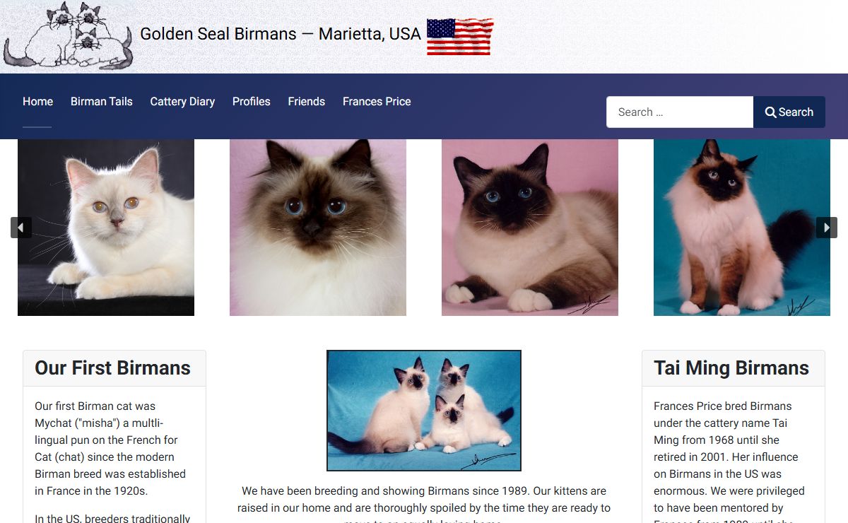 Home - Golden Seal Birmans