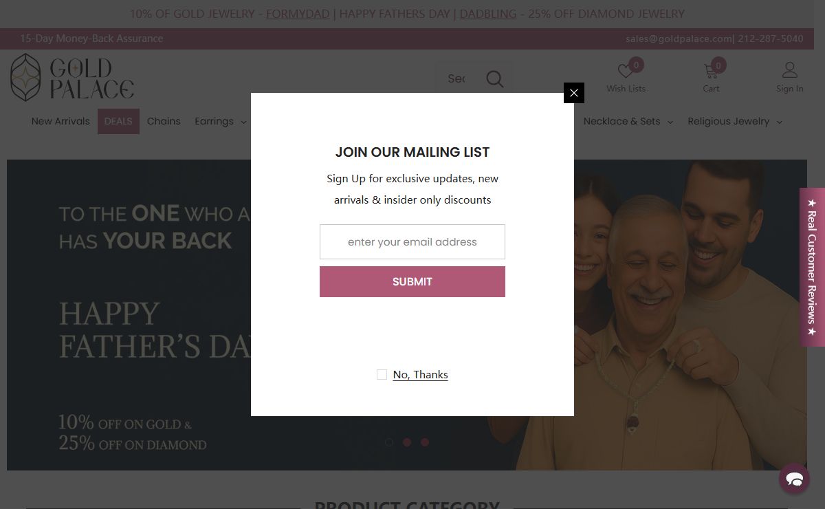 World’s First 22k Gold Jewelry Online Store (Since 1994) – Gold Palace