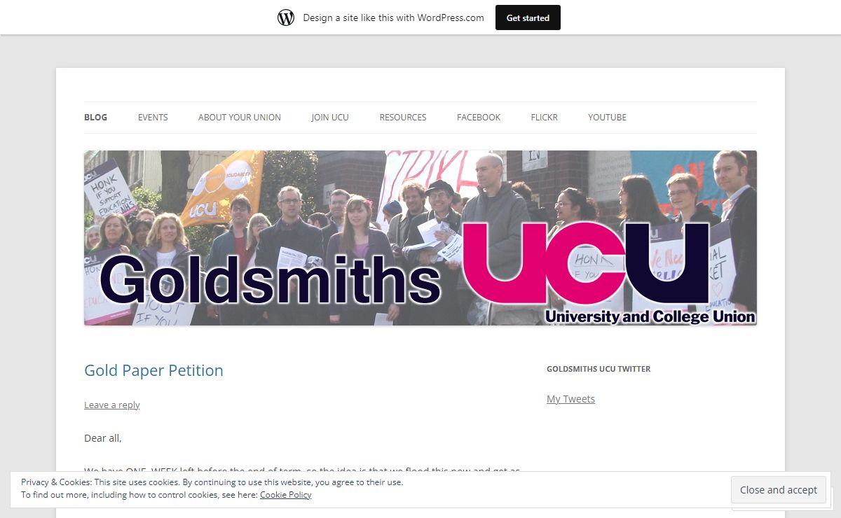 Goldsmiths UCU | The trade union for academic and academic-related staff at Goldsmiths College, University of London