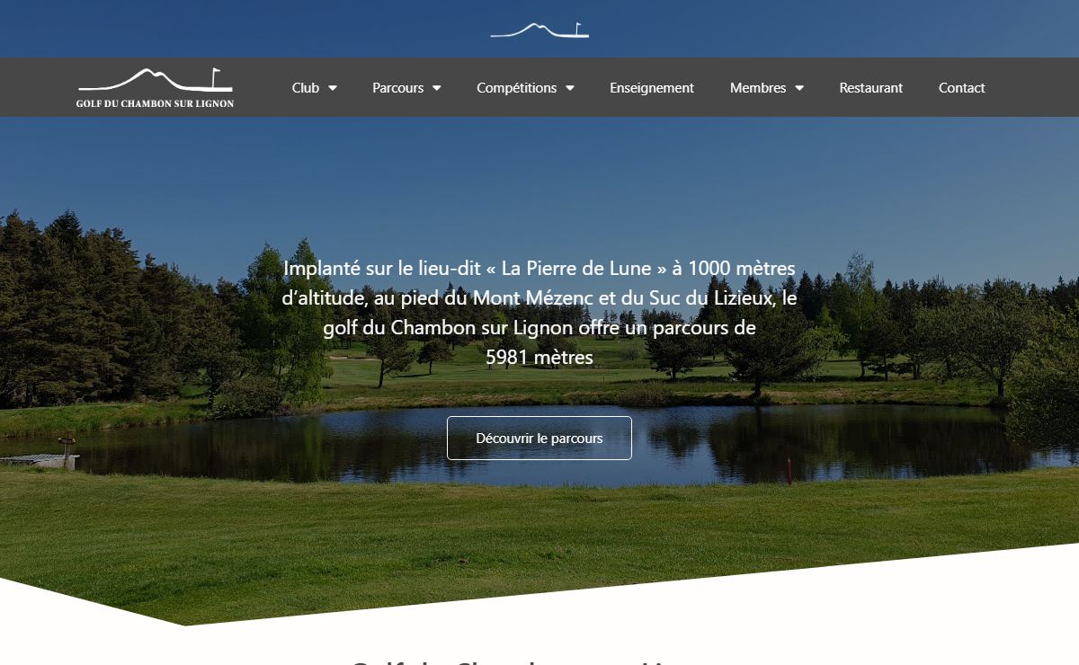 Golf du Chambon sur Lignon